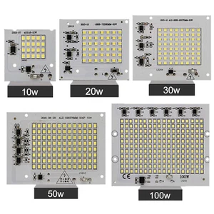 LED Chip COB 10/20W/30W/50W/100W Integriertes Smart IC Flutlicht Lampe 220V 2835 - Picture 1 of 11