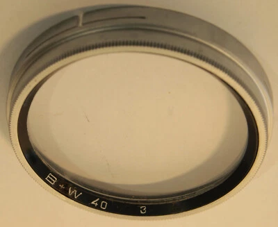 Schneider B+W 40mm Push-On Chrome Close-Up Lens, f=30 cm - Image 1 of 2