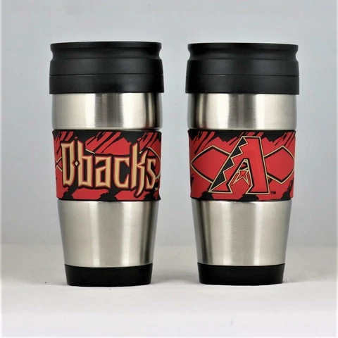 Arizona Diamondbacks MLB Licensed 15oz Stainless Steel Tumbler w/ PVC Wrap Cover