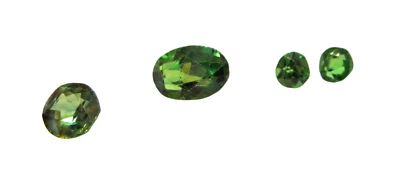 DEMANTOID Garnets GEMSTONES - Four OLD STOCK - Image 1 of 4