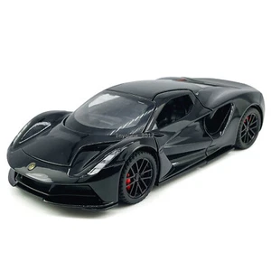 1:32 Lotus Evija Model Car Metal Diecast Toy Cars Doors Open Pull Back Black - Picture 1 of 12