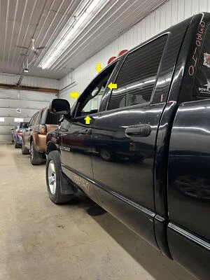 02-08 DODGE RAM 1500 CABINA CUÁDRUPLE CONDUCTOR PUERTA DELANTERA IZQUIERDA VENTANA CRISTAL SOLAMENTE Foto 1 de 4