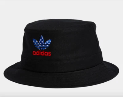 Adidas Originales Americana Sombrero de Cubo en Negro Sombrero de Cubo Foto 1 de 4