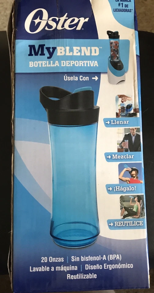 Botella deportiva Oster My Blend accesorio botella AZUL repuesto 20 oz Foto 1 de 4
