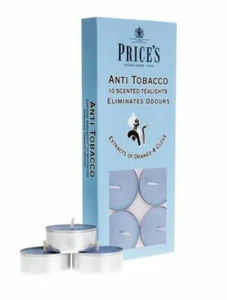 30 Prices Scented Anti Tobacco Tealight Candles Eliminates Smoking Odours - Picture 1 of 2