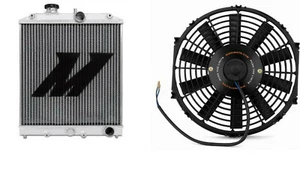 Mishimoto Performance Radiator And 12" Universal Slim Fan Kit 92-00 Honda Civic - Picture 1 of 3