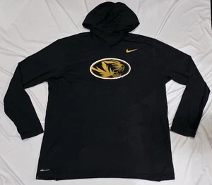 Nike Men's Size X-Large Black Missouri Tigers Long Sleeve Hoodie Mizzou Logo - Picture 1 of 8