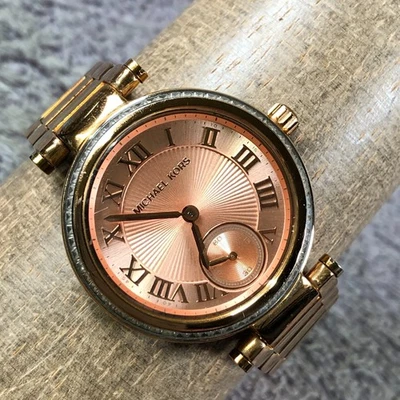 Michael Kors Skylar Women MK-5971 Gold Tone Quartz Analog 33mm Watch 6 1/2" - Image 1 of 4