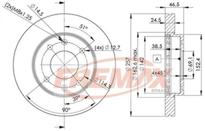 Brake discs HYUNDAI COUPE I 1.6 i 16V BD-2902 - Picture 1 of 2