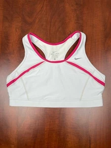 Reggiseno sportivo Nike donna Dri-Fit running grigio/rosa taglia large 396750-076 - Foto 1 di 8