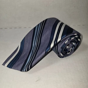Vintage Neck Tie, New with Tags, JCPenney Blue Striped - Picture 1 of 6