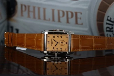 Patek Philippe Gondolo 5124G-001, Rare Salmon 'Rose' Dial - 18kt White Gold - Image 1 of 4