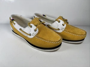 Zapatos De Barco Timberland Para Mujeres Nuevos UK 5 Amarillo Suede - Imagen 1 de 7