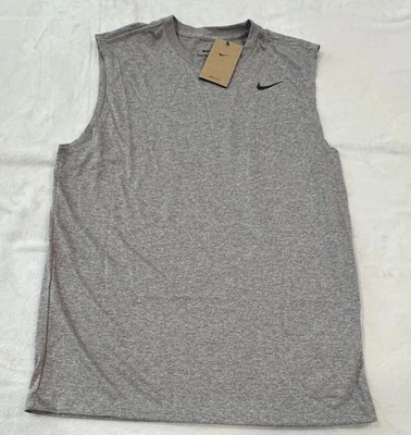 Camiseta sin mangas Nike Dri-Fit Legend gris entrenamiento para hombre M mediana DX0991 063 Dri Fit Foto 1 de 3