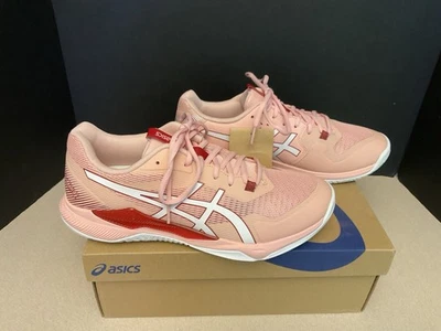 Novo! Tênis de vôlei feminino ASICS gel tático fosco rosa/branco. Tamanho 11. Ótimo! - Imagem 1 de 4