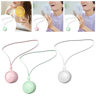 Petit ventilateur de cou portable à suspendre pour voyage, maison, bureau, - Photo 1/2