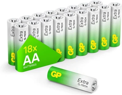 AA Batteries Pack of 18 1.5V / Mignon / LR06 / MN1500/ AM3 by GP | 18-Pack  - Image 1 of 4