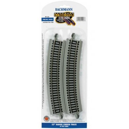 Bachmann EZ-Track ~ 22" Radius Curved ~ HO Scale ~ 4 Pieces ~ 44503 - Image 1 of 1