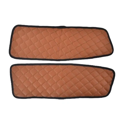 Set Mit 2 L+R Brown Türverkleidung Matten Eco Leder für DAF XF 106 2014-2021 - Bild 1 von 2