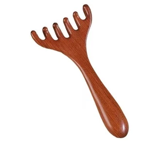 5Pcs Meridian Massage Comb Wooden Massage Comb Anti-static Scalp Relax Comb - Picture 1 of 8