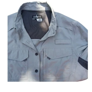 Mens M HABIT Forage River Short Sleeve River Guide Fishing Shirt UPF 40+ Vented  - Picture 1 of 13