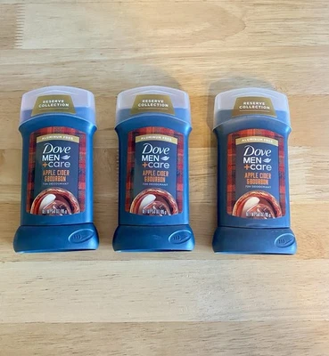 3 Dove Men + Care Deodorant Apple Cider & Bourbon 72H Aluminum Free 3.0 oz. ea - Image 1 of 3