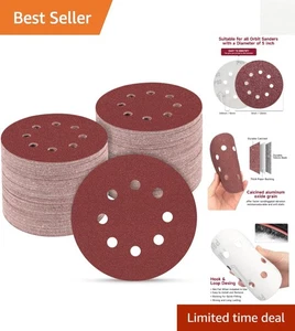 Versátil juego de papel de lija de 165 piezas para lijadora orbital aleatoria - 40-600 opciones de grano - Imagen 1 de 10