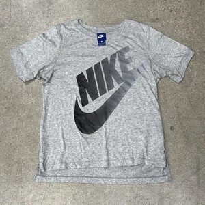 T-shirt Nike vintage anni 80 uomo piccola blu etichetta scritta grande centro grigia - Foto 1 di 18