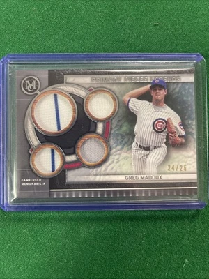 2023 Topps Museum Collection  Primary Pieces Quad Relic Legends Greg Maddux /25 - Image 1 of 2