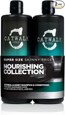 Catwalk by TIGI Oatmeal Honey Nourish Shampoo Conditioner Set Restoring Haircare