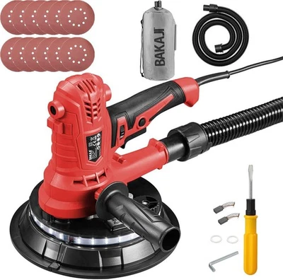 Levigatrice per Muro e Soffitto Carteggiatrice Cartongesso Pareti con Sacco 900W - Immagine 1 di 4