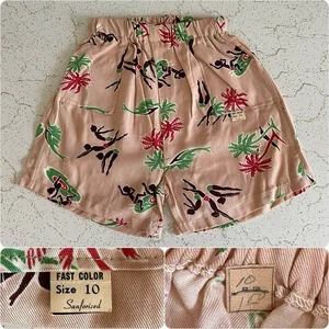 Neu aus altem Lagerbestand 1940er Vintage Hawaii Strand Segelfisch sanforisierte Shorts Größe 10 Kind Jungen 40er - Bild 1 von 20
