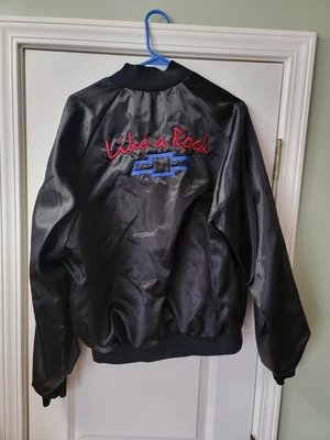 Chaqueta Chevrolet Satin Para Hombre L, Like A Rock Heartbeat Of America, 1991 EE. UU. Foto 1 de 4