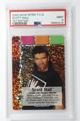 2000 WCW Nitro CCG TCG 1st Edition Scott Hall PSA 9 Mint Ultra Rare - Image 1 of 2