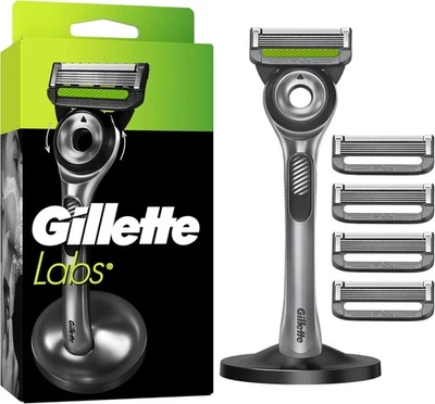 Gillette Labs Nassrasierer Herren, Mit Reinigungs-Element + 5 Rasierklingen - Bild 1 von 4
