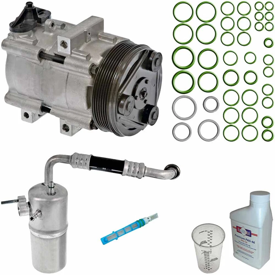 Omega AC Compressor w/ A/C Repair Kit For Ford F-150 1998 - Image 1 of 1