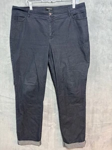 Lafayette 148 Size 16W Dk Denim Premium Denim Jeans - Picture 1 of 10