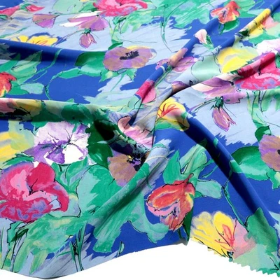 Designer Blusenstoff Viskoe Kleiderstoff fließend fallend knitterfrei Meterware - Bild 1 von 4