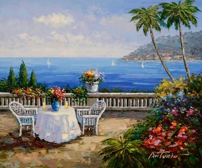 Antonio Di Viccaro оригинальная палитра нож картина маслом Италии DiViccaro 24 «x 20» - Изображение 1 из 4