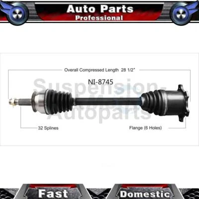 Medio eje trasero izquierdo CV para Infiniti QX56 2004 2005 2006 2007 2008 Foto 1 de 2