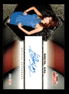 2009 TRISTAR TNA Impact Autographs Gold #IA53 SoCal Val Auto /60 - EXACT SCAN - Image 1 of 2