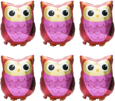 Cartoon Woodland Owl Balloon Wildlife Farm Zoo Animal Decoration for Birthday We - Image 1 of 4