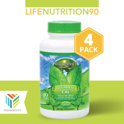 Youngevity Ultimate CAL / Soporte de calcio / PACK DE 4 - 120 cápsulas Foto 1 de 2