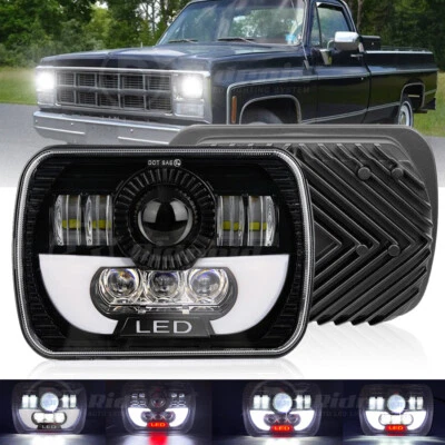 H6054 7x6" LED Headlight Hi/Lo Beam Halo DRL For Express Savana 1500 2500 3500 - Image 1 of 4