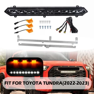 2022 2023 For Toyota Tundra For PRO GRILLE LIGHTS /LED BAR & 3 Amber Set . - Picture 1 of 12