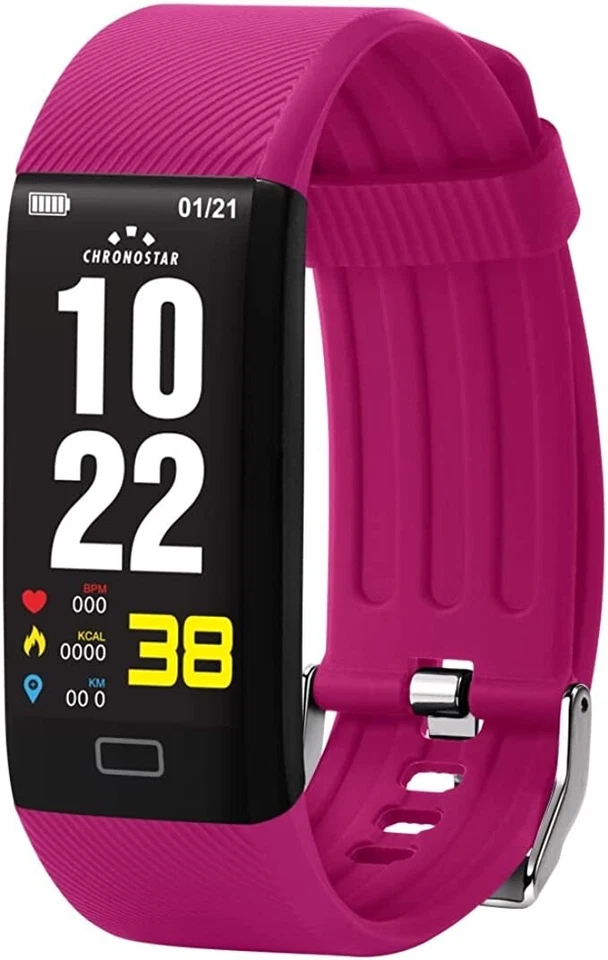 OROLOGIO SMARTWATCH CHRONOSTAR ,CARDIO,SPORT,CALORIE,PEDOMETRO,MONITOR SONNO - Immagine 1 di 3