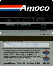 Amoco Credit Card (expired 01/90)