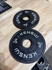 KENSUI 2 KG Olympic Black Change Plate Pair 2 x 2 kg) 4kg Total - Picture 1 of 4