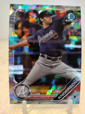 IAN ANDERSON 2019 Bowman Chrome Draft Baseball REFRACTOR SAPPHIRE ED. BDC-185 - Image 1 of 2