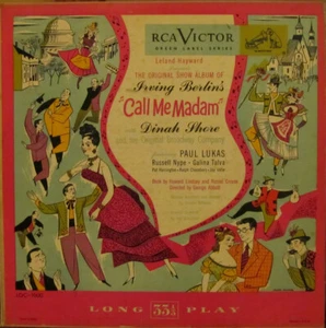 Dinah Shore - Call Me Madam - Original Show Album - Picture 1 of 1